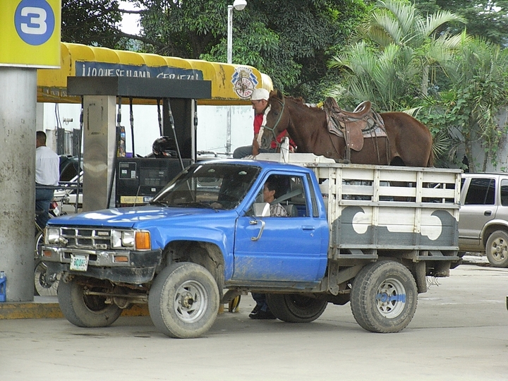Ein PS an Zapfsäule - Honduras